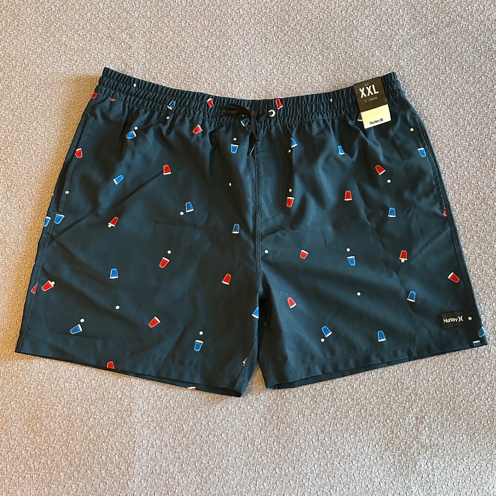 Hurley Men's "Beer Pong" Swim Shorts XXL (NWT)